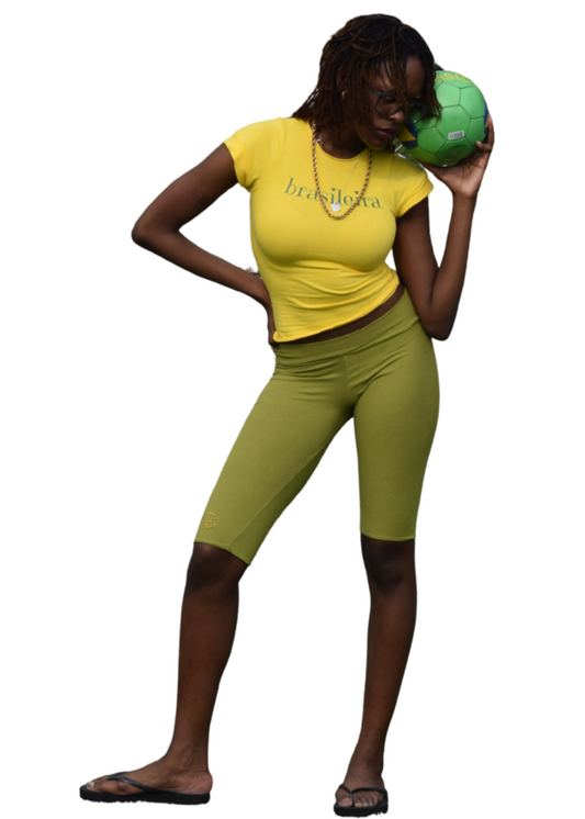 5 stars green capris
